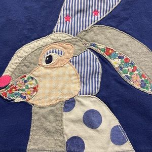 Mini Boden Appliqué Bunny Shirt